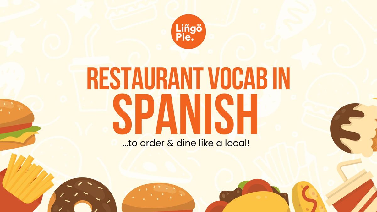 Spanish Restaurant Vocabulary