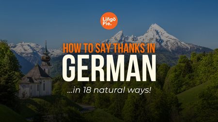 How To Say Thank You In German